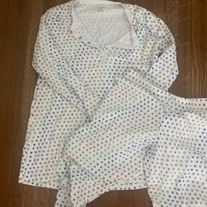 roller rabbit disco heart xs pajama long sleeve set